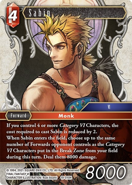 Sabin (19) [19] - Final Fantasy TCG Single