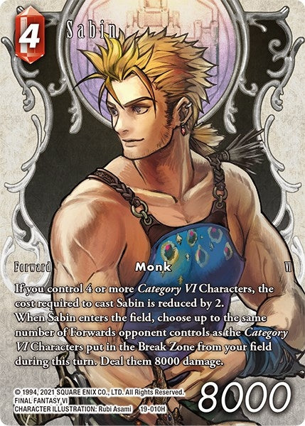Sabin (Full Art) (19) [19] - Final Fantasy TCG Single