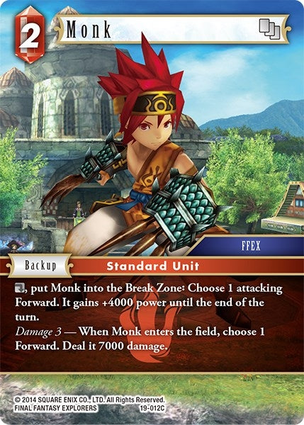 Monk (19-012C) (19) [19] - Final Fantasy TCG Single