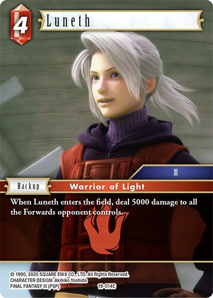 Luneth (19) [19] - Final Fantasy TCG Single