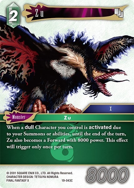 Zu (19) [19] - Final Fantasy TCG Single
