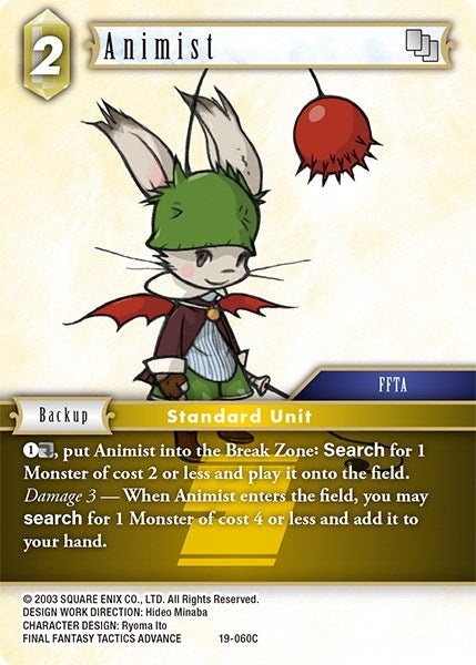 Animist (19) [19] - Final Fantasy TCG Single