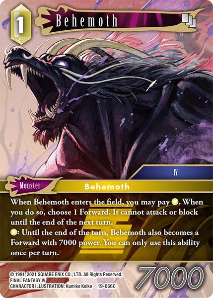 Behemoth (19-066C) (19) [19] - Final Fantasy TCG Single