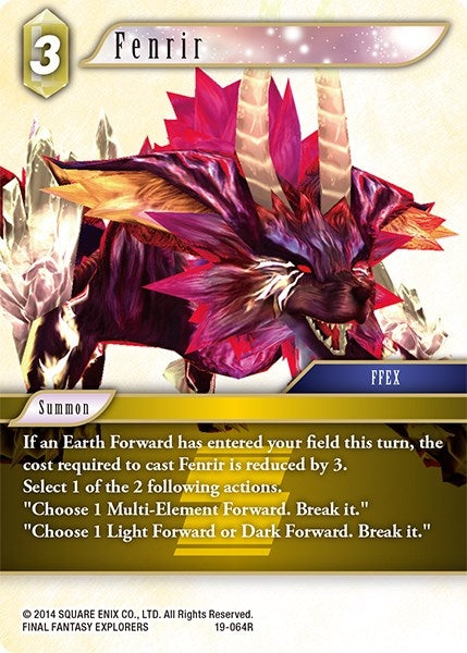 Fenrir (19) [19] - Final Fantasy TCG Single