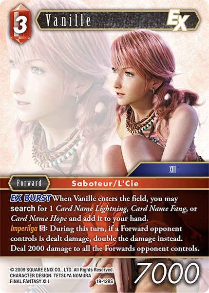 Vanille EX (19) [19] - Final Fantasy TCG Single