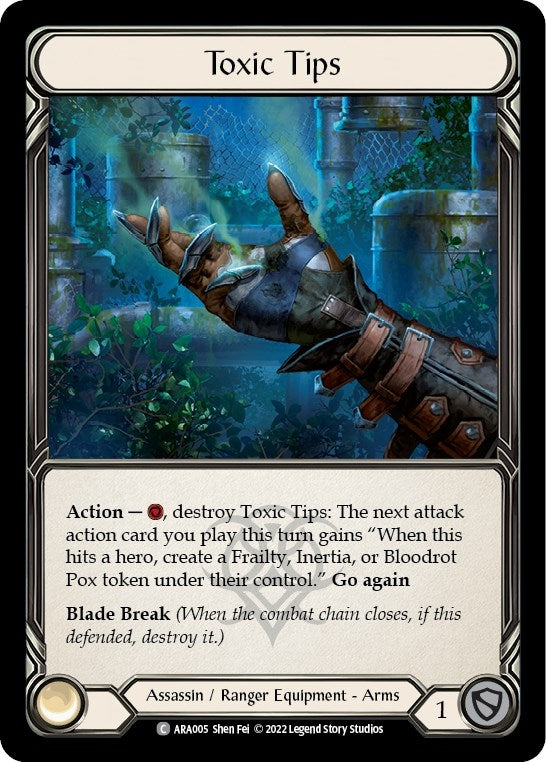 Toxic Tips (5) - Flesh and Blood TCG Single