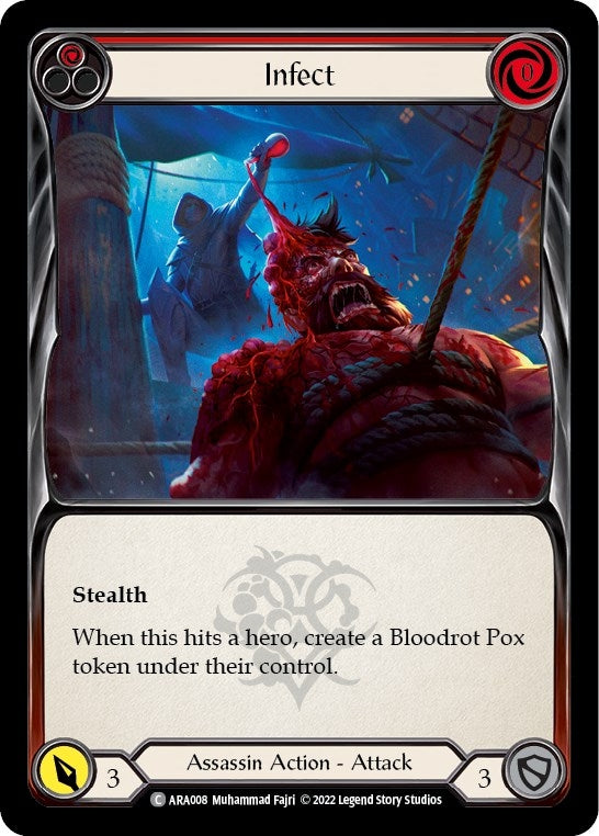 Infect (Red) (8) - Flesh and Blood TCG Single
