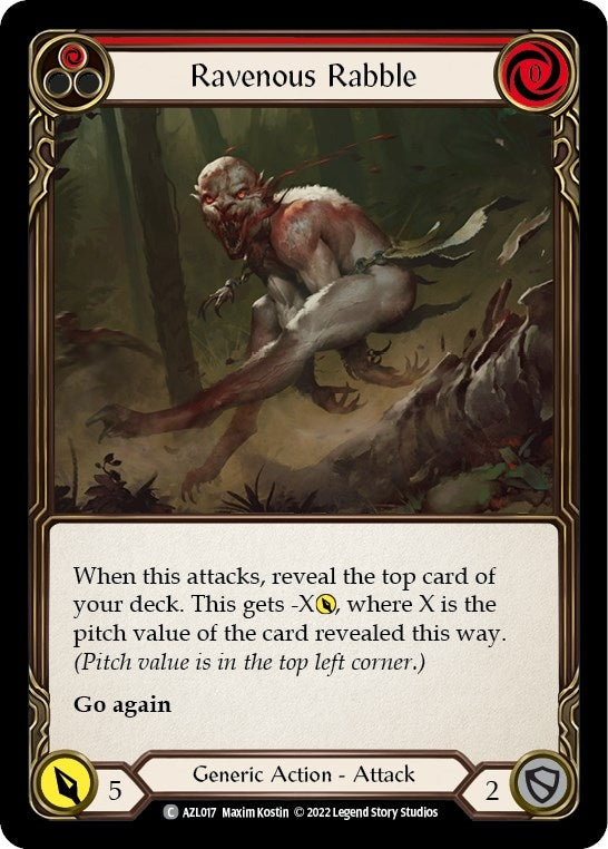 Ravenous Rabble (Red) (17) - Flesh and Blood TCG Single