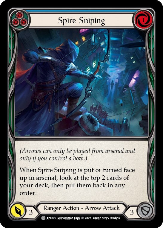 Spire Sniping (Blue) (25) - Flesh and Blood TCG Single