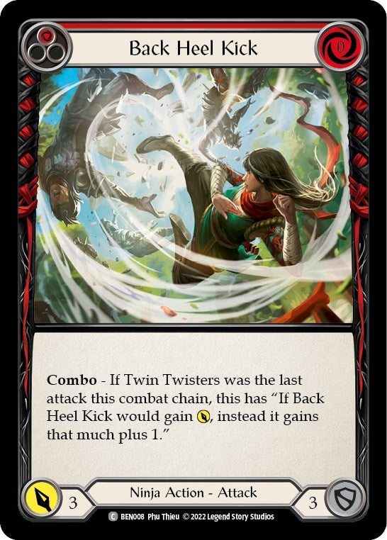 Back Heel Kick (Red) (8) - Flesh and Blood TCG Single