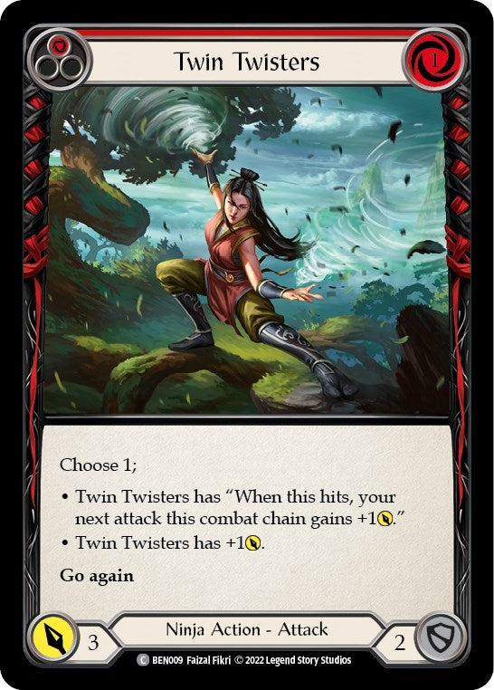 Twin Twisters (Red) (9) - Flesh and Blood TCG Single