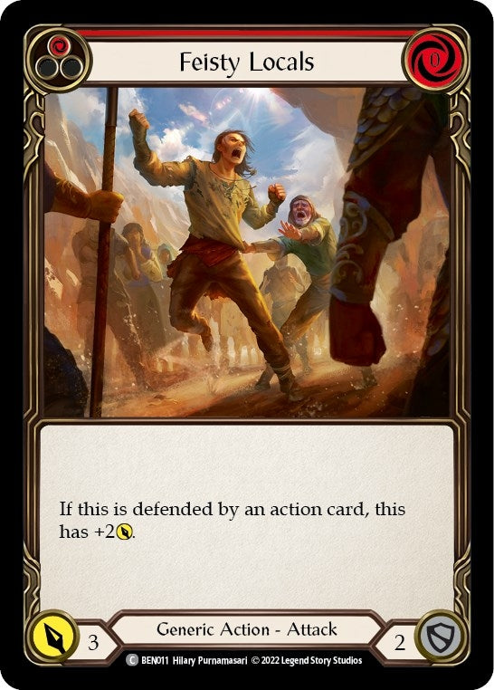 Feisty Locals (Red) (11) - Flesh and Blood TCG Single