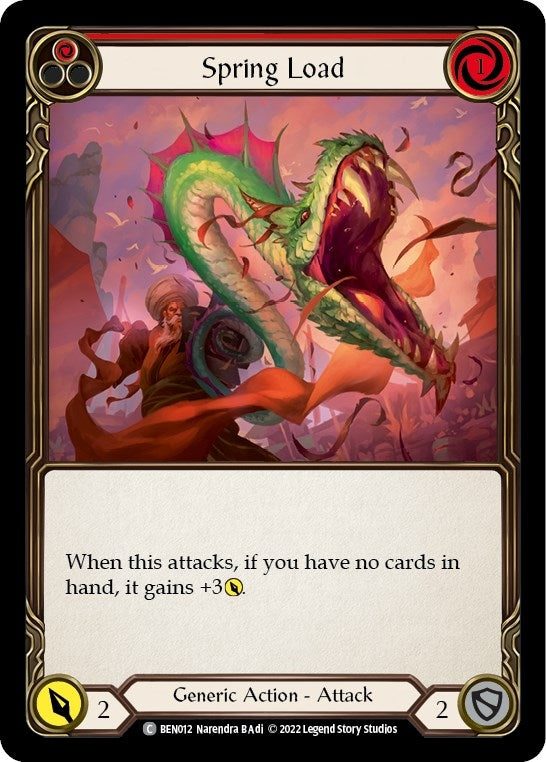 Spring Load (Red) (12) - Flesh and Blood TCG Single