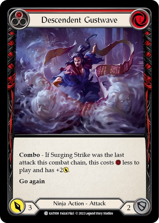 Descendent Gustwave (Red) (8) - Flesh and Blood TCG Single