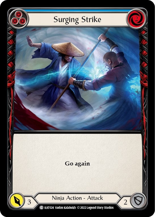 Image for Surging Strike (Blue) (KAT024) - Flesh and Blood TCG