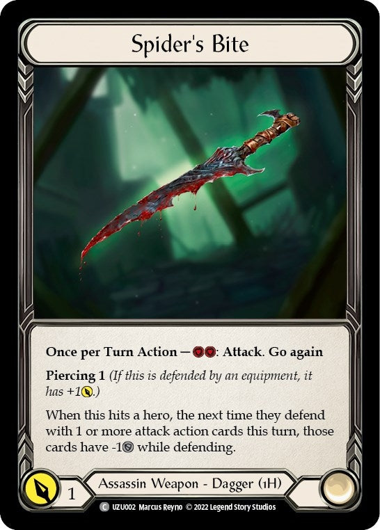 Image for Spider's Bite (UZU002) (Blitz Deck: Outsiders - Uzuri) - Flesh and Blood TCG