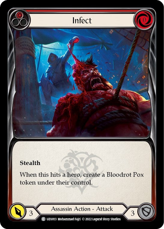 Infect (Red) (13) - Flesh and Blood TCG Single