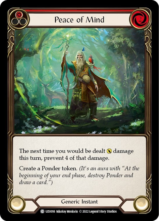 Peace of Mind (Red) (16) - Flesh and Blood TCG Single