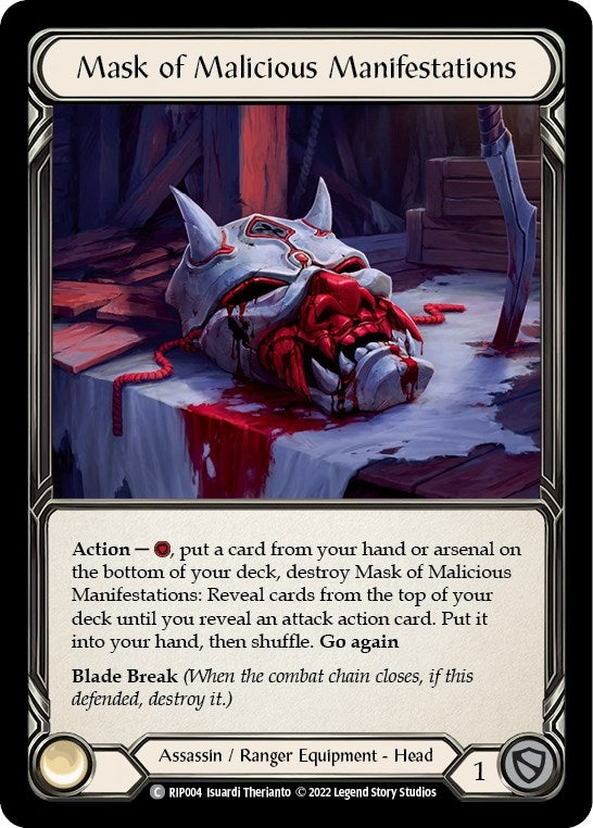 Mask of Malicious Manifestations (4) - Flesh and Blood TCG Single