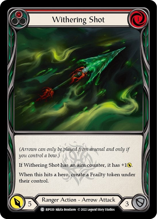 Withering Shot (Red) (20) - Flesh and Blood TCG Single