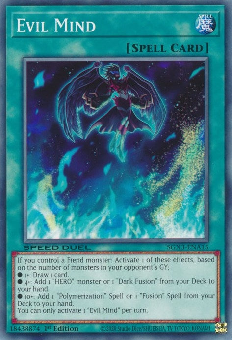 Evil Mind (315) (SGX3) - YuGiOh Single