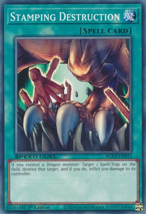 Stamping Destruction (313) (SGX3) - YuGiOh Single