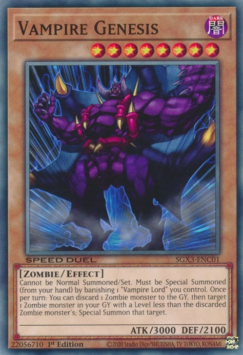 Vampire Genesis (301) (SGX3) - YuGiOh Single