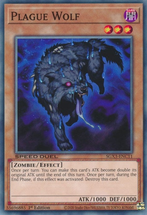 Plague Wolf (311) (SGX3) - YuGiOh Single