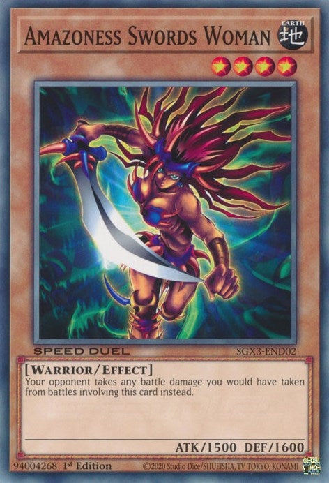 Amazoness Swords Woman (302) (SGX3) - YuGiOh Single