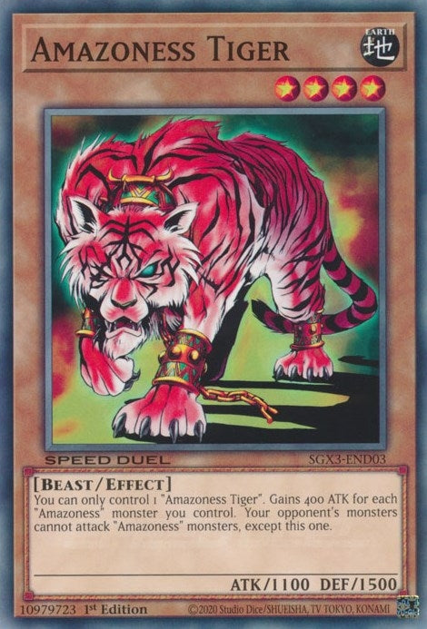 Amazoness Tiger (303) (SGX3) - YuGiOh Single