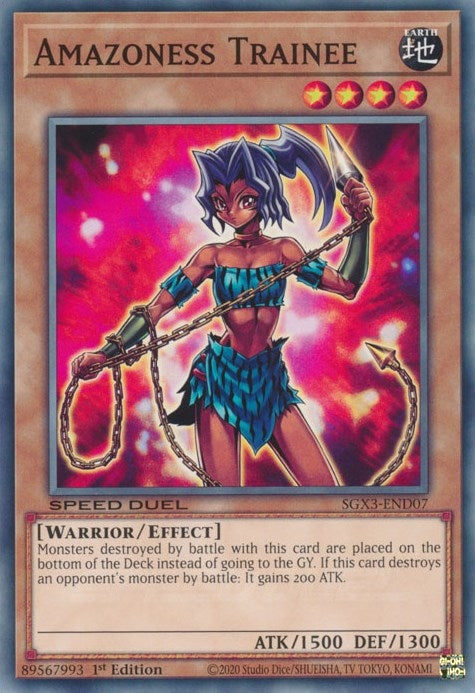 Amazoness Trainee (307) (SGX3) - YuGiOh Single