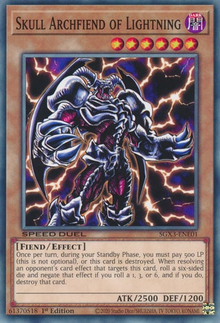Skull Archfiend of Lightning (301) (SGX3) - YuGiOh Single