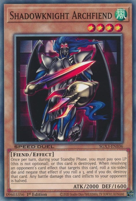Shadowknight Archfiend (306) (SGX3) - YuGiOh Single