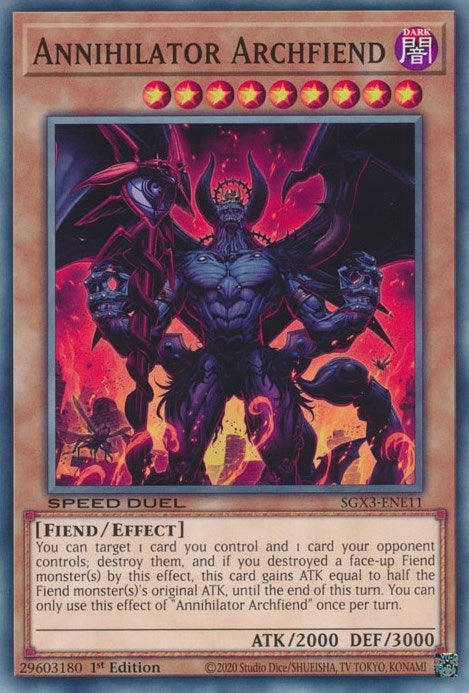 Annihilator Archfiend (311) (SGX3) - YuGiOh Single