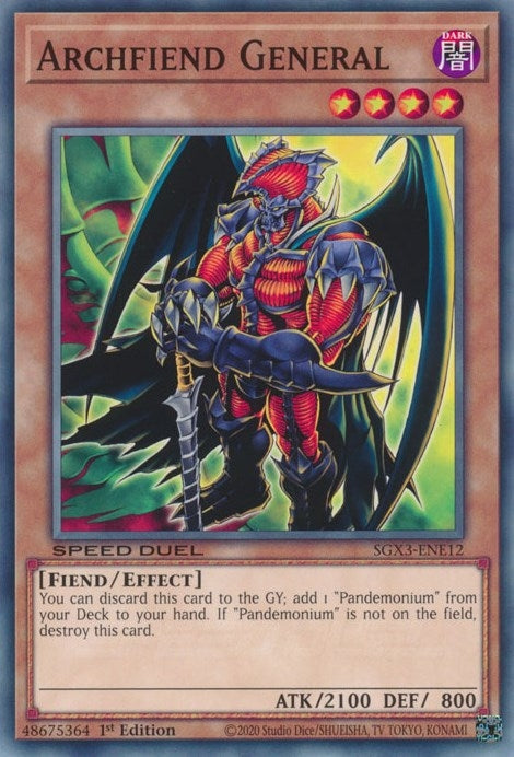 Archfiend General (312) (SGX3) - YuGiOh Single