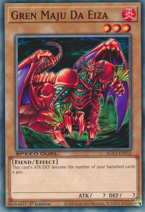Gren Maju Da Eiza (312) (SGX3) - YuGiOh Single