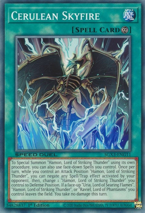 Cerulean Skyfire (311) (SGX3) - YuGiOh Single