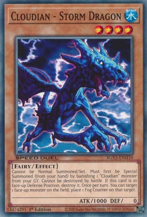 Cloudian - Storm Dragon (310) (SGX3) - YuGiOh Single