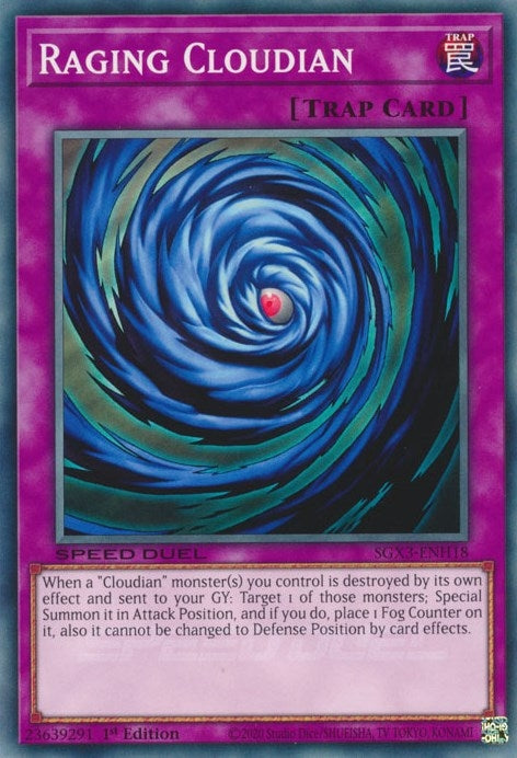 Raging Cloudian (318) (SGX3) - YuGiOh Single