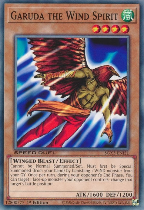 Garuda the Wind Spirit (321) (SGX3) - YuGiOh Single