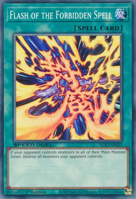 Flash of the Forbidden Spell (333) (SGX3) - YuGiOh Single