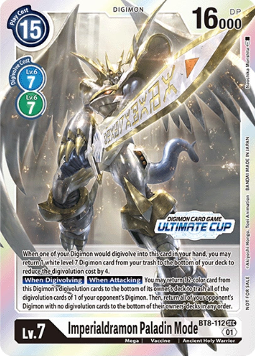 Imperialdramon Paladin Mode (Ultimate Cup 2023) (8112) [BT08] - Digimon Card Game Single