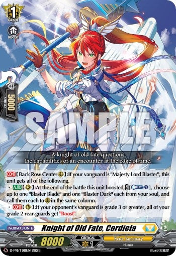 Knight of Old Fate Cordiela (198) (1982023) [D-PR] - Cardfight Vanguard Single
