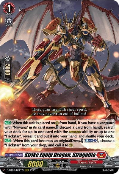 Strike Equip Dragon Stragallio (9002) [D-BT09] - Cardfight Vanguard Single