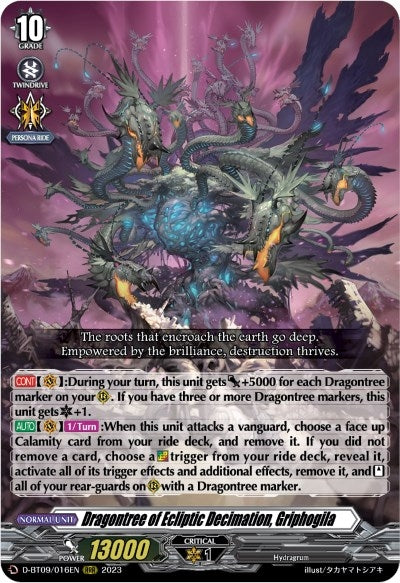 Dragontree of Ecliptic Decimation Griphogila (9016) [D-BT09] - Cardfight Vanguard Single