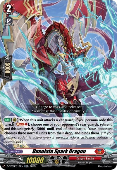 Desolate Spark Dragon (9019) [D-BT09] - Cardfight Vanguard Single