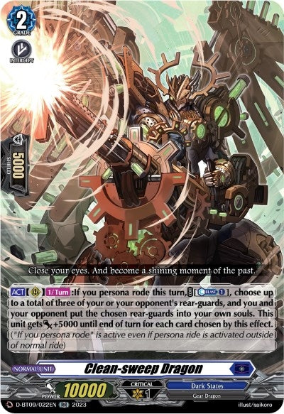 Clean-sweep Dragon (9022) [D-BT09] - Cardfight Vanguard Single