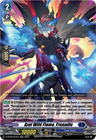 Azul Wild Flame Frenadio (9023) [D-BT09] - Cardfight Vanguard Single