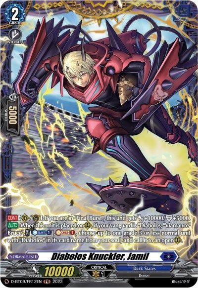 Diabolos Knuckler Jamil (FR) (912) [D-BT09] - Cardfight Vanguard Single