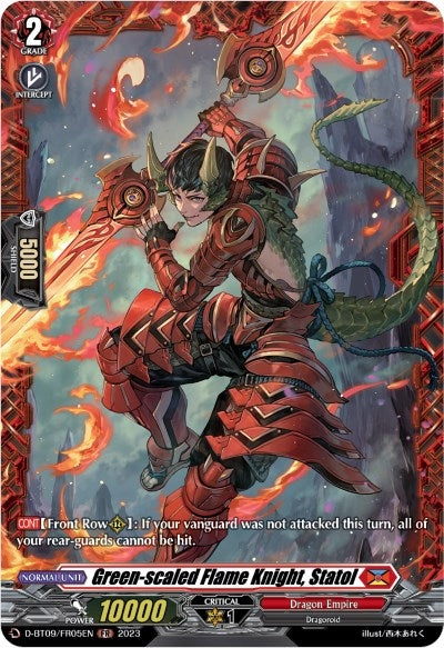 Green-scaled Flame Knight Statol (FR) (905) [D-BT09] - Cardfight Vanguard Single